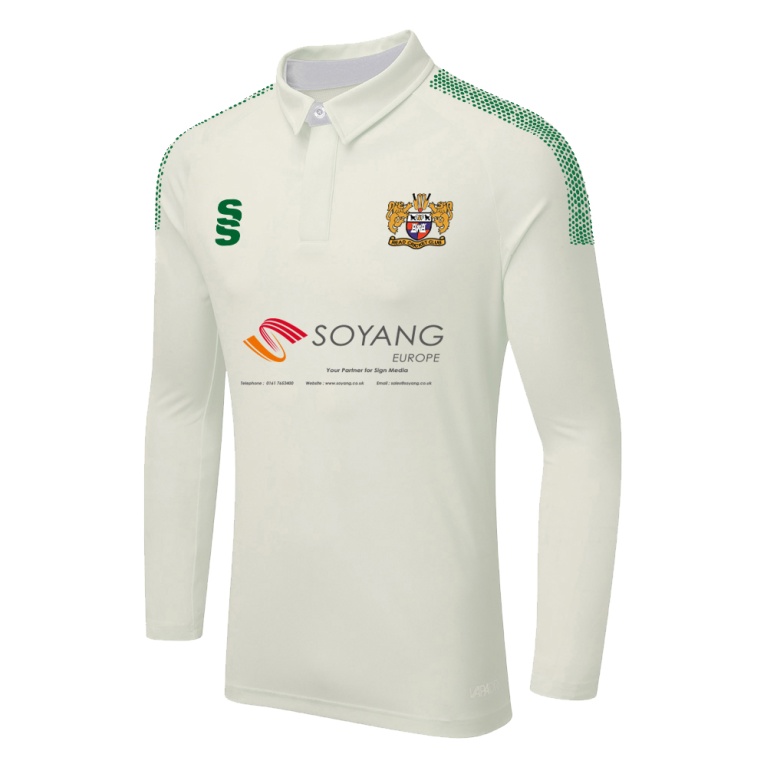 DUAL LONG SLEEVE CRICKET SHIRT (WOMENS)-Ivory