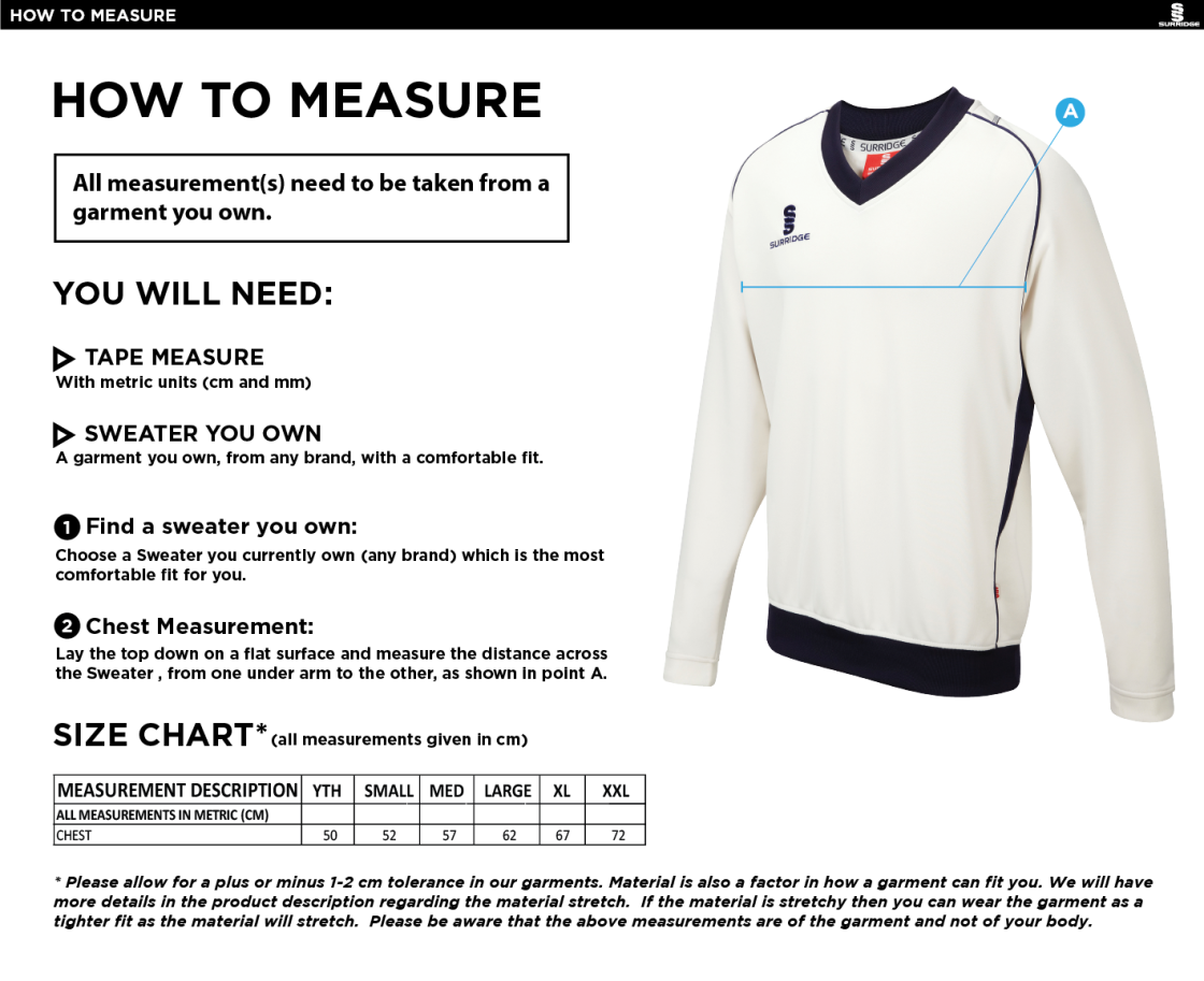 Read CC - Curve Long Sleeve Sweater - Size Guide
